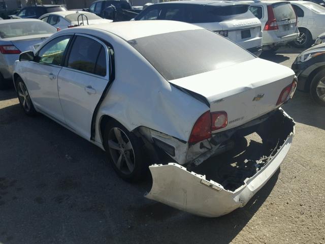 1G1ZC5E17BF147583 - 2011 CHEVROLET MALIBU 1LT WHITE photo 3