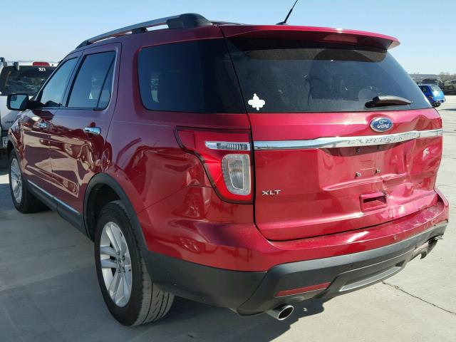 1FMHK7D85BGA56432 - 2011 FORD EXPLORER X RED photo 3