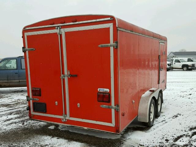 48B500G2212025491 - 2001 ALLOY TRAILER TRAILER RED photo 4