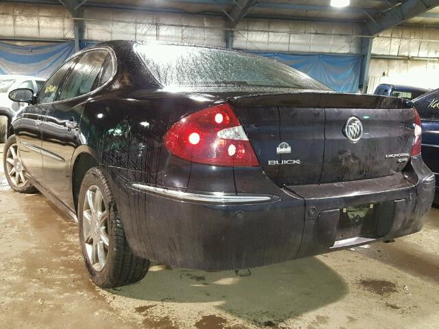 2G4WE567451271857 - 2005 BUICK LACROSSE C BLACK photo 3
