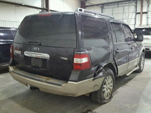 1FMFU18587LA69981 - 2007 FORD EXPEDITION BLACK photo 4