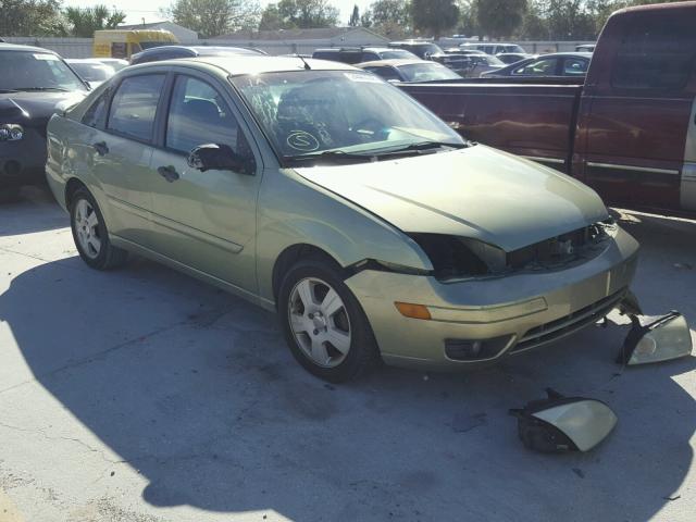 1FAFP34N97W194862 - 2007 FORD FOCUS ZX4 GREEN photo 1