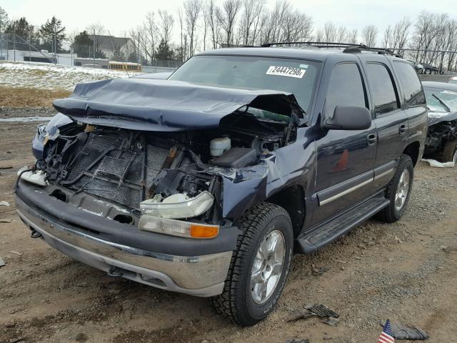 1GNEK13Z94J284834 - 2004 CHEVROLET TAHOE K150 BLUE photo 2