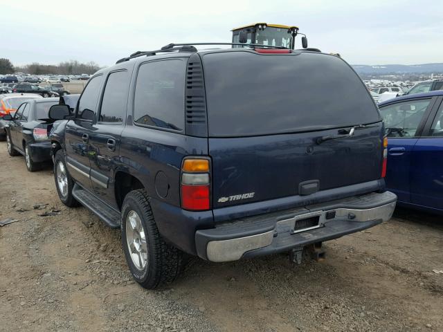 1GNEK13Z94J284834 - 2004 CHEVROLET TAHOE K150 BLUE photo 3