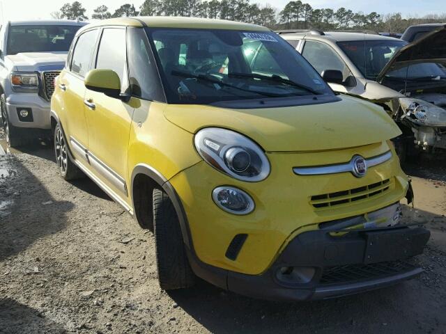 ZFBCFADH3EZ017530 - 2014 FIAT 500L TREKK YELLOW photo 1