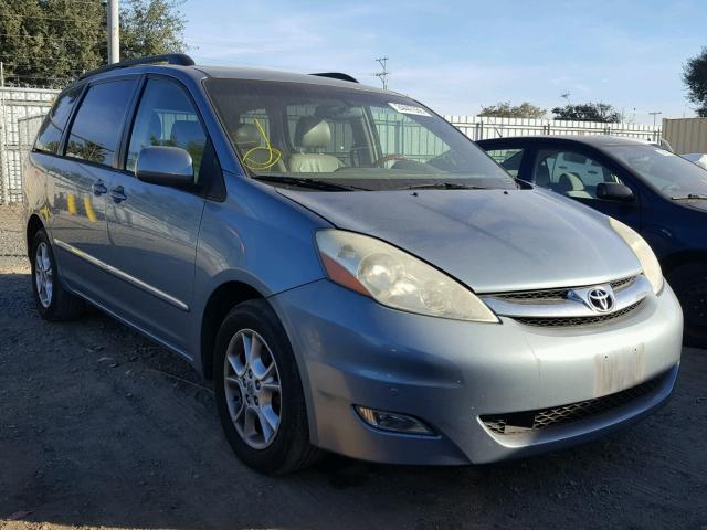 5TDZA22C06S400539 - 2006 TOYOTA SIENNA XLE BLUE photo 1