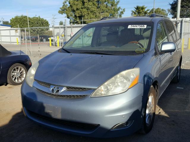 5TDZA22C06S400539 - 2006 TOYOTA SIENNA XLE BLUE photo 2