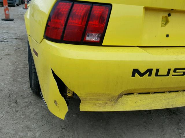 1FAFP40412F192101 - 2002 FORD MUSTANG YELLOW photo 9