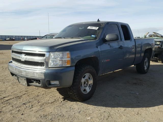 2GCEK19Y771648447 - 2007 CHEVROLET SILVERADO BLUE photo 2