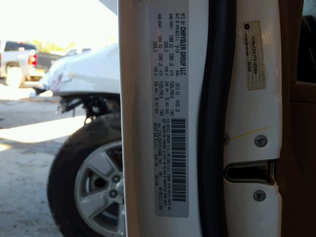 1C4NJCBA7FD143684 - 2015 JEEP COMPASS SP WHITE photo 10