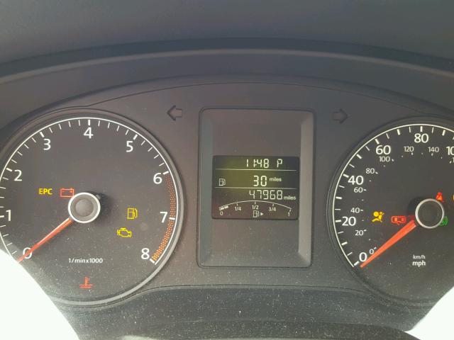 3VW2K7AJ7EM332022 - 2014 VOLKSWAGEN JETTA BASE შავი ფოტო 8