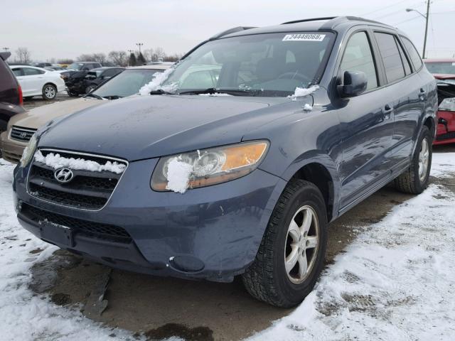 5NMSG13D77H084496 - 2007 HYUNDAI SANTA FE G BLUE photo 2