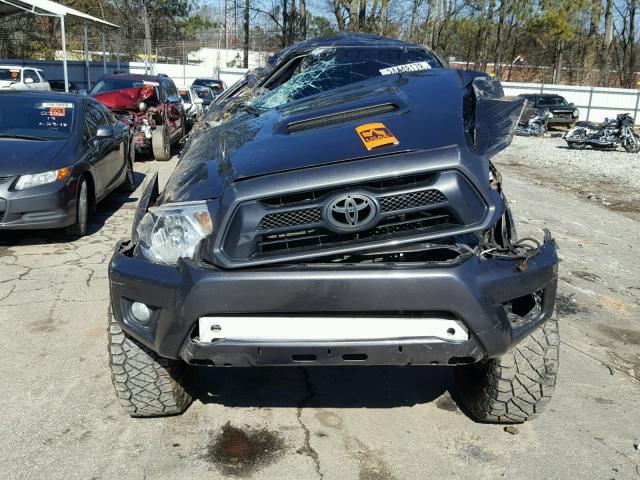 3TMLU4EN4DM123672 - 2013 TOYOTA TACOMA DOU GRAY photo 9