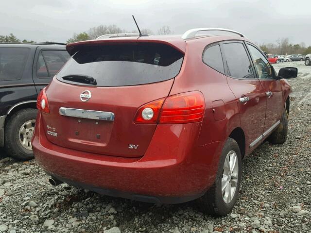 JN8AS5MTXDW007920 - 2013 NISSAN ROGUE S BURGUNDY photo 4