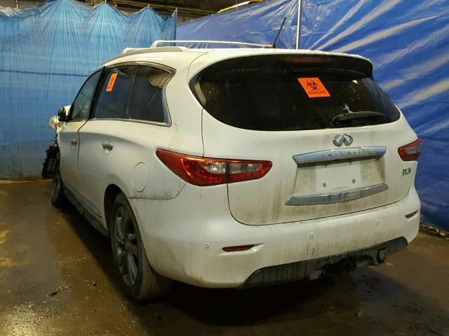 5N1AL0MM3DC313276 - 2013 INFINITI JX35 BASE WHITE photo 3