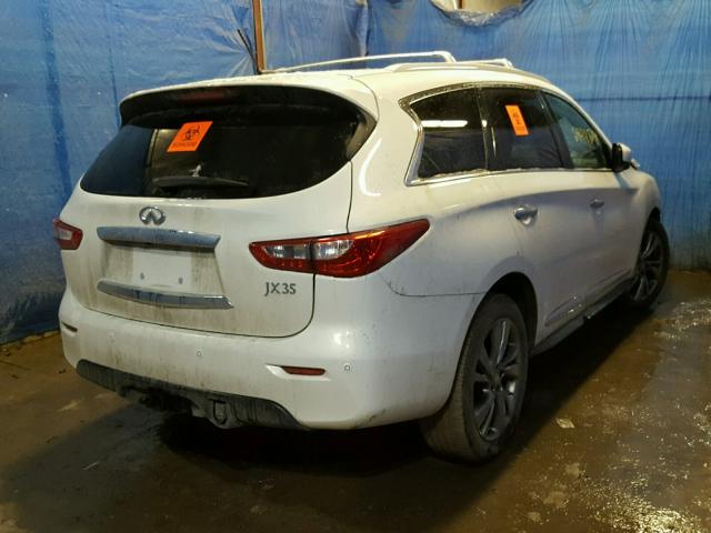 5N1AL0MM3DC313276 - 2013 INFINITI JX35 BASE WHITE photo 4