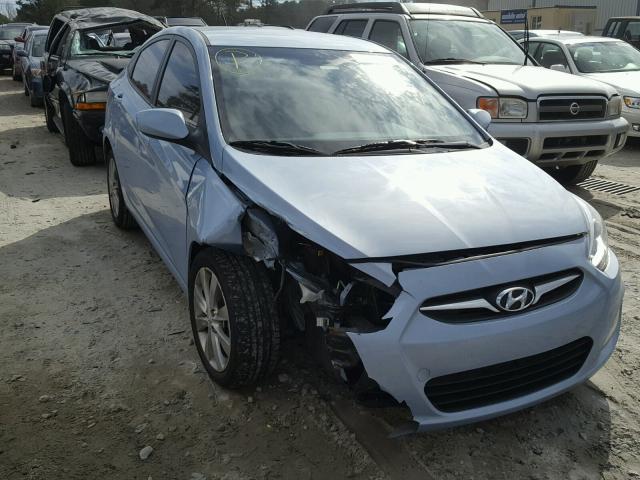 KMHCU4AE2EU625496 - 2014 HYUNDAI ACCENT GLS BLUE photo 1