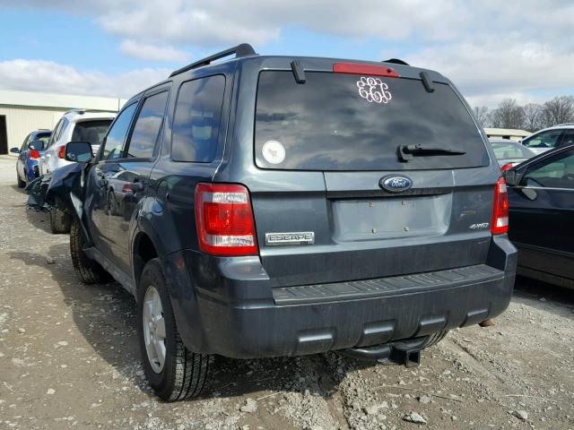 1FMCU93759KB21585 - 2009 FORD ESCAPE XLT GRAY photo 3