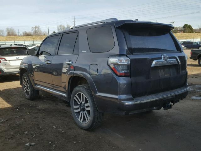 JTEBU5JR6G5306328 - 2016 TOYOTA 4RUNNER SR GRAY photo 3