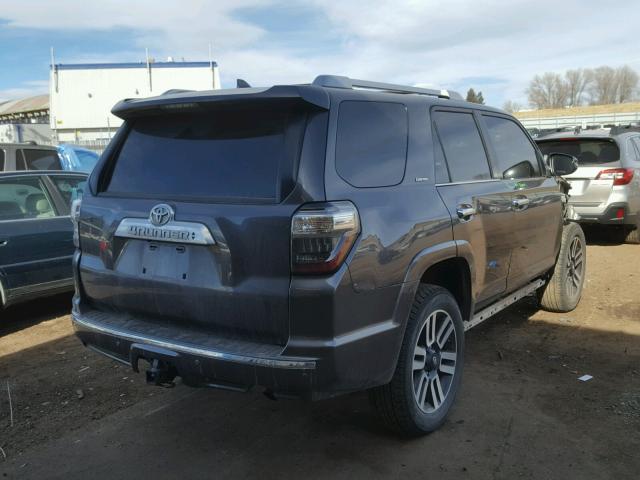 JTEBU5JR6G5306328 - 2016 TOYOTA 4RUNNER SR GRAY photo 4