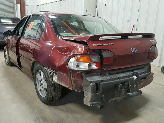 1G1NE52J33M610040 - 2003 CHEVROLET MALIBU LS MAROON photo 3