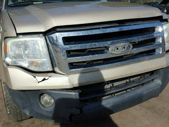 1FMFU16527LA96838 - 2007 FORD EXPEDITION GOLD photo 9