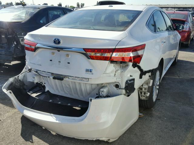 4T1BD1EB3FU047341 - 2015 TOYOTA AVALON HYB WHITE photo 4