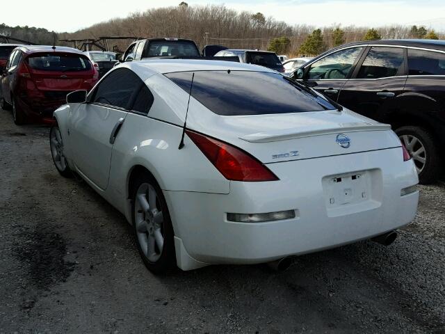 JN1AZ34E73T011083 - 2003 NISSAN 350Z COUPE WHITE photo 3