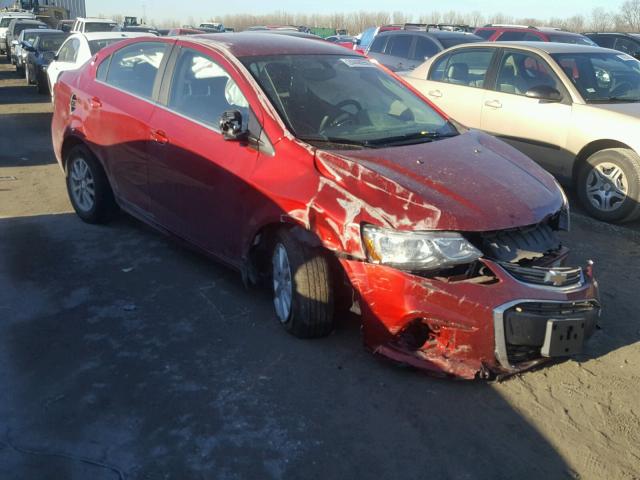 1G1JD5SH0H4147263 - 2017 CHEVROLET SONIC LT RED photo 1