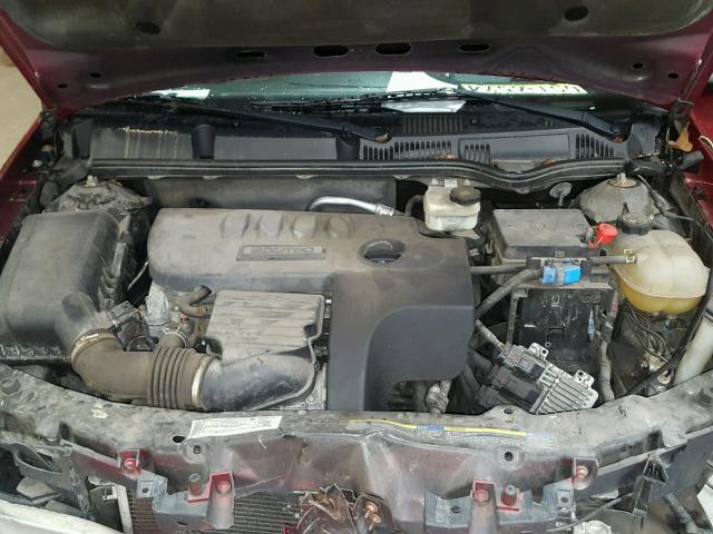 1G8AJ55F37Z186497 - 2007 SATURN ION LEVEL RED photo 7