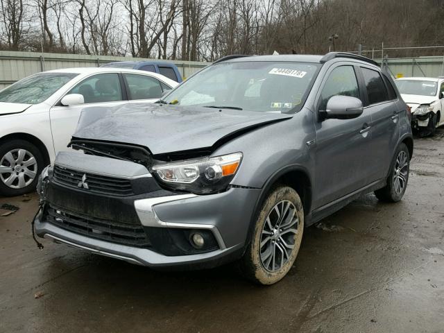 JA4AR4AWXGZ024827 - 2016 MITSUBISHI OUTLANDER GRAY photo 2