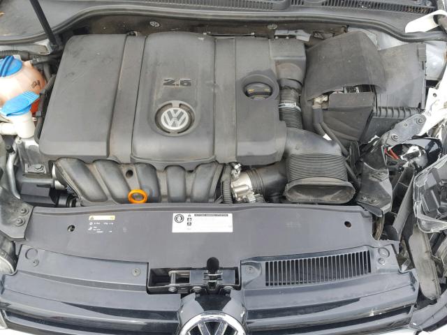 WVWDB7AJ5DW127017 - 2013 VOLKSWAGEN GOLF SILVER photo 7