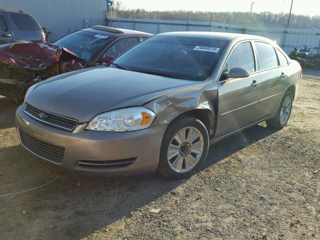 2G1WT58K169210912 - 2006 CHEVROLET IMPALA LT GOLD photo 2