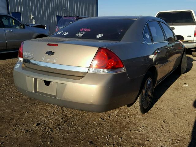 2G1WT58K169210912 - 2006 CHEVROLET IMPALA LT GOLD photo 4