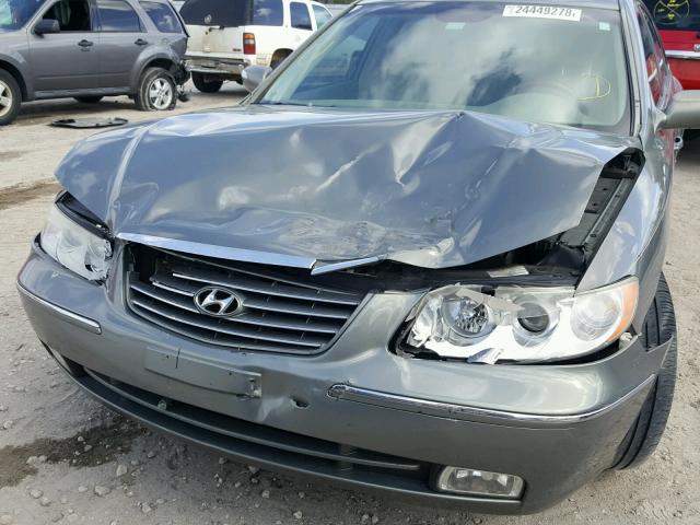 KMHFC46FX7A237308 - 2007 HYUNDAI AZERA SE GREEN photo 9