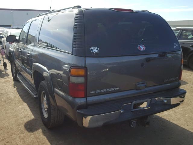 1GNFK16T21J231884 - 2001 CHEVROLET SUBURBAN K GRAY photo 3