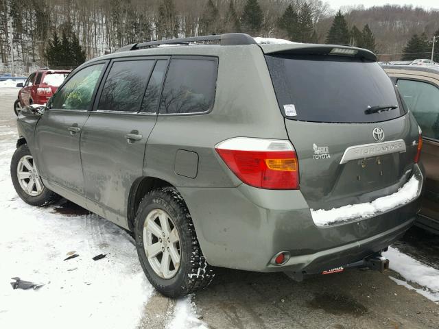 JTEES41A582063086 - 2008 TOYOTA HIGHLANDER GREEN photo 3