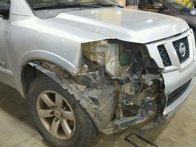 5N1AA08C58N612950 - 2008 NISSAN ARMADA SE SILVER photo 9