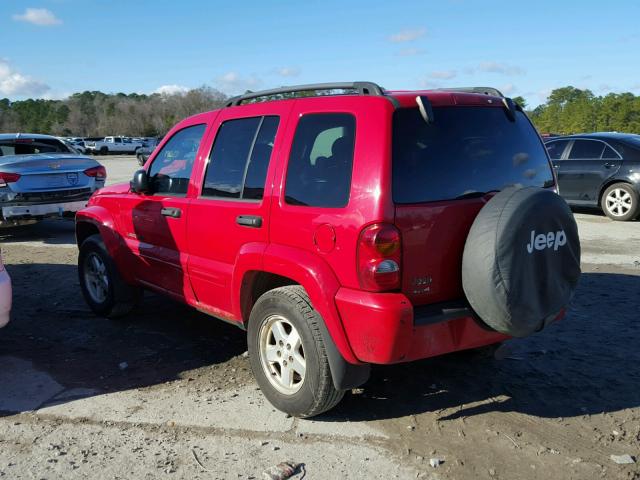 1J4GL58K03W720161 - 2003 JEEP LIBERTY LI RED photo 3