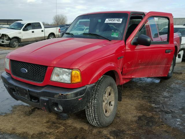 1FTZR45E02TA52979 - 2002 FORD RANGER SUP RED photo 2