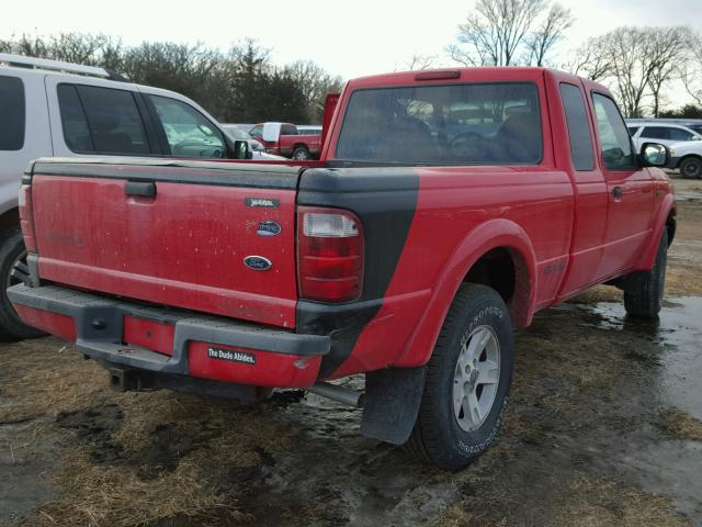 1FTZR45E02TA52979 - 2002 FORD RANGER SUP RED photo 4