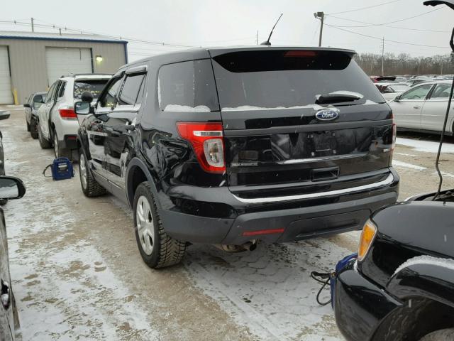 1FM5K8AR7EGA09333 - 2014 FORD EXPLORER P BLACK photo 3