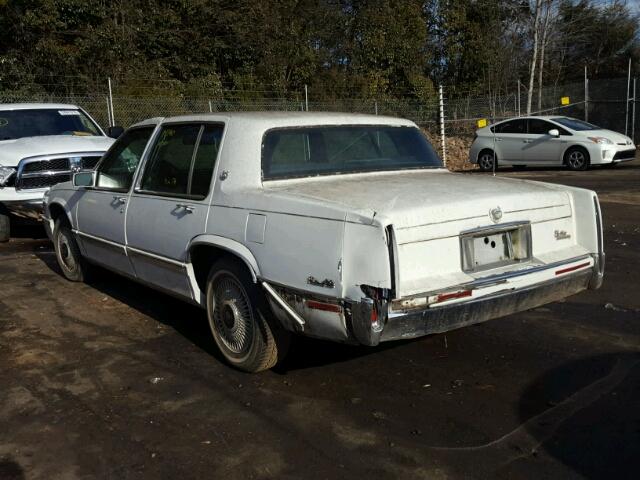 1G6CD53B0N4296944 - 1992 CADILLAC DEVILLE WHITE photo 3