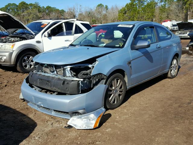 1FAHP33N78W158549 - 2008 FORD FOCUS SE BLUE photo 2