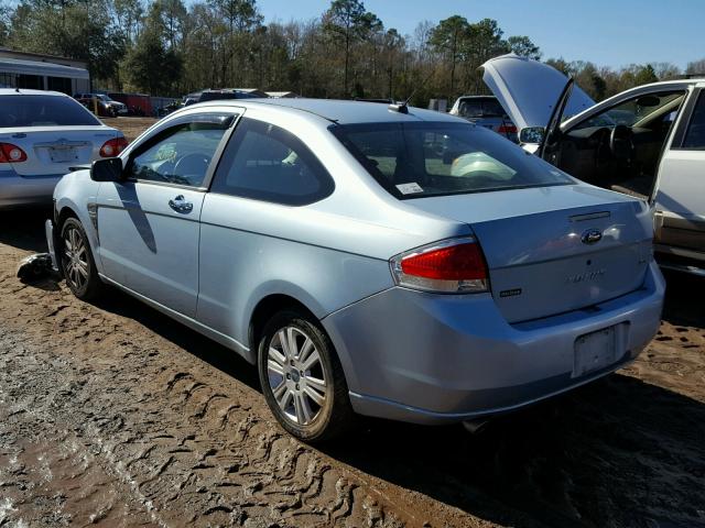 1FAHP33N78W158549 - 2008 FORD FOCUS SE BLUE photo 3