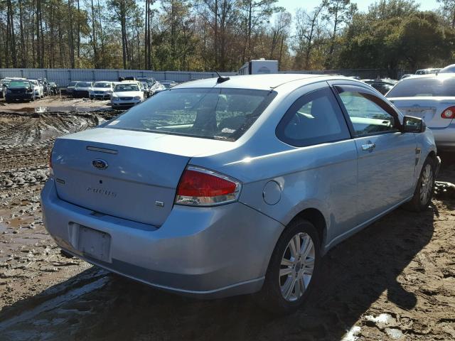 1FAHP33N78W158549 - 2008 FORD FOCUS SE BLUE photo 4