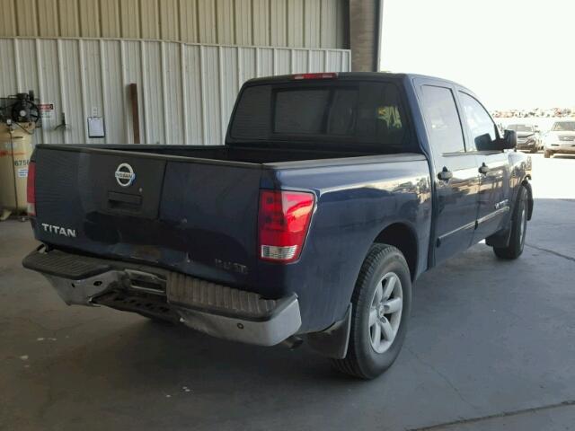 1N6AA07D19N300394 - 2009 NISSAN TITAN XE BLUE photo 4