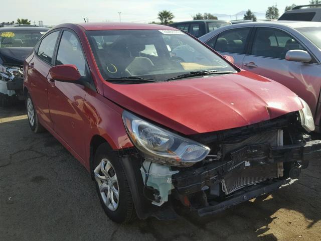 KMHCT4AE6DU312288 - 2013 HYUNDAI ACCENT GLS RED photo 1