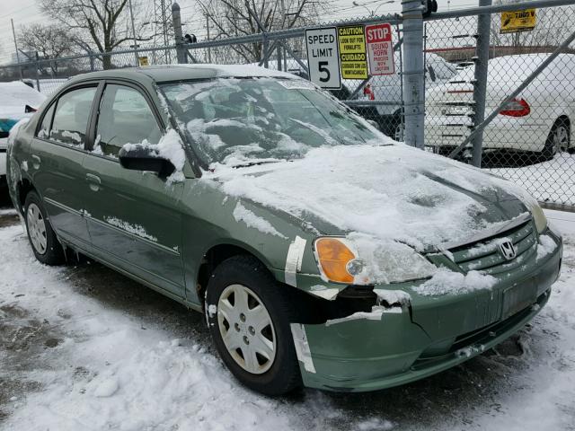 1HGES16543L010236 - 2003 HONDA CIVIC LX GREEN photo 1