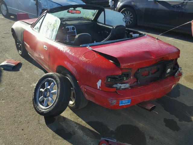 JM1NA3516P1401420 - 1993 MAZDA MX-5 MIATA RED photo 3